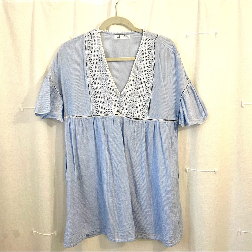 Zara Eyelet Blouse